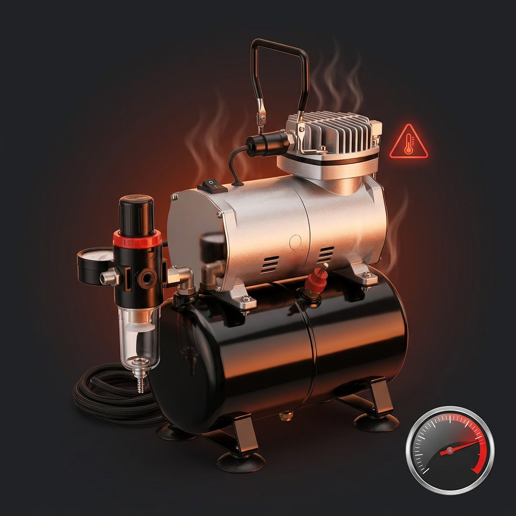 How to repair the air compressor at high temperature